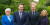 The College's St Peters Campus Principal, Head of College, St John's Campus Principal and Concordia Campus Principal stand together in the Chapel Memorial Garden