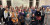 The Class of 1985 smile for a group photo at their 40 Year Reunion in The Suaviter (the old Chapel)