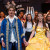 Lead characters the Beast and Belle in front of chorus members from the 2021 Concordia production of Beauty and The Beast