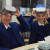Two Year 8 girls smiling while holding their Virtual Reality headsets on World Oceans Day
