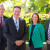 Michael Paech (St John's Campus Principal), Paul Weinert (Head of College), Bronwyn Wilson (St Peters Campus Principal) and Dennis Mulherin (Concordia Campus Principal) standing together outside the Chapel