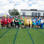 The House Captains from St John's Campus, St Peters Campus and Concordia Campus assembled on the finish line of the running track, with the Cheltenham Captains holding the shield after the combined Primary School Sports Day in 2023