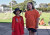 Two students on our orange/traditional cultural clothing dress-up day for Harmony Week 2022