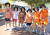 A group of students wearing orange - the official colour of Harmony Week - on our Harmony Week dress-up day