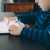 A young student using a digital tablet device