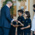 Middle and Senior School Principal, Dennis Mulherin, presents badges to the Student Forum Representatives