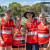 Winning Winchester House Captains holding the Bartel Cup at Sports Day 2022