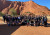 Red Centre Music Tour 5 Whole Group in front of Rock