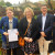 Ella, winner of the Phillips Concert Band Award, with members of the Phillips family