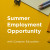Summer Employment Opportunity CE