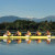 Renee rowing at the London 2012 Olympics